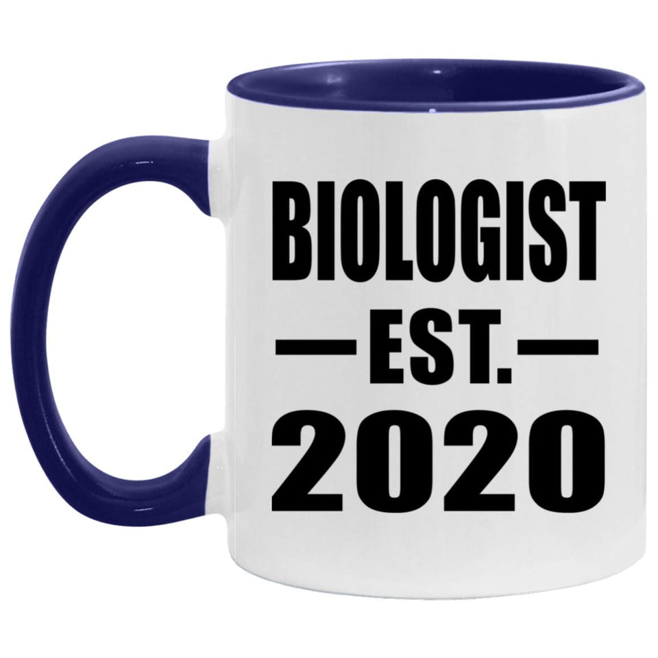 Biologist Established EST. 2020 - 11oz Accent Mug Purple