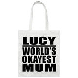Lucy World's Okayest Mum - Tote Bag White