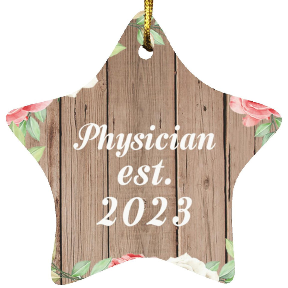 Physician Established Est. 2023 - Star Ornament B