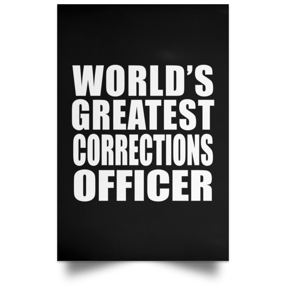World's Greatest Corrections Officer - Poster Portrait