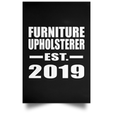 Furniture Upholsterer Established EST. 2019 - Poster Portrait