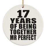 17th Anniversary 17 Years Of Being Mr Perfect - Circle Ornament