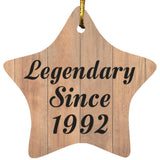 32nd Birthday Legendary Since 1992 - Star Ornament C