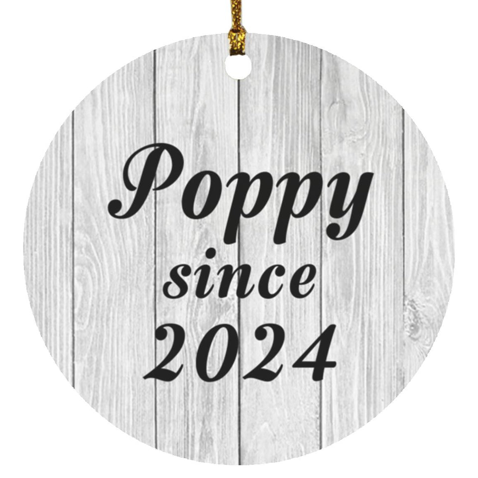 Poppy Since 2024 - Circle Ornament F