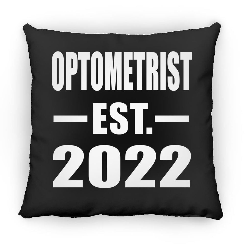 Optometrist Established EST. 2022 - Throw Pillow Black
