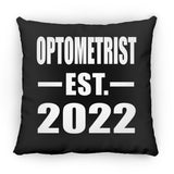 Optometrist Established EST. 2022 - Throw Pillow Black