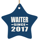 Waiter Since 2017 - Star Ornament