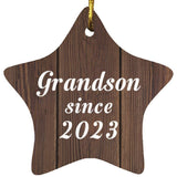 Grandson Since 2023 - Star Ornament D