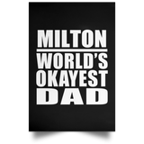 Milton World's Okayest Dad - Poster Portrait