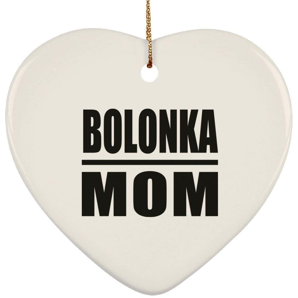 Bolonka Mom - Heart Ornament