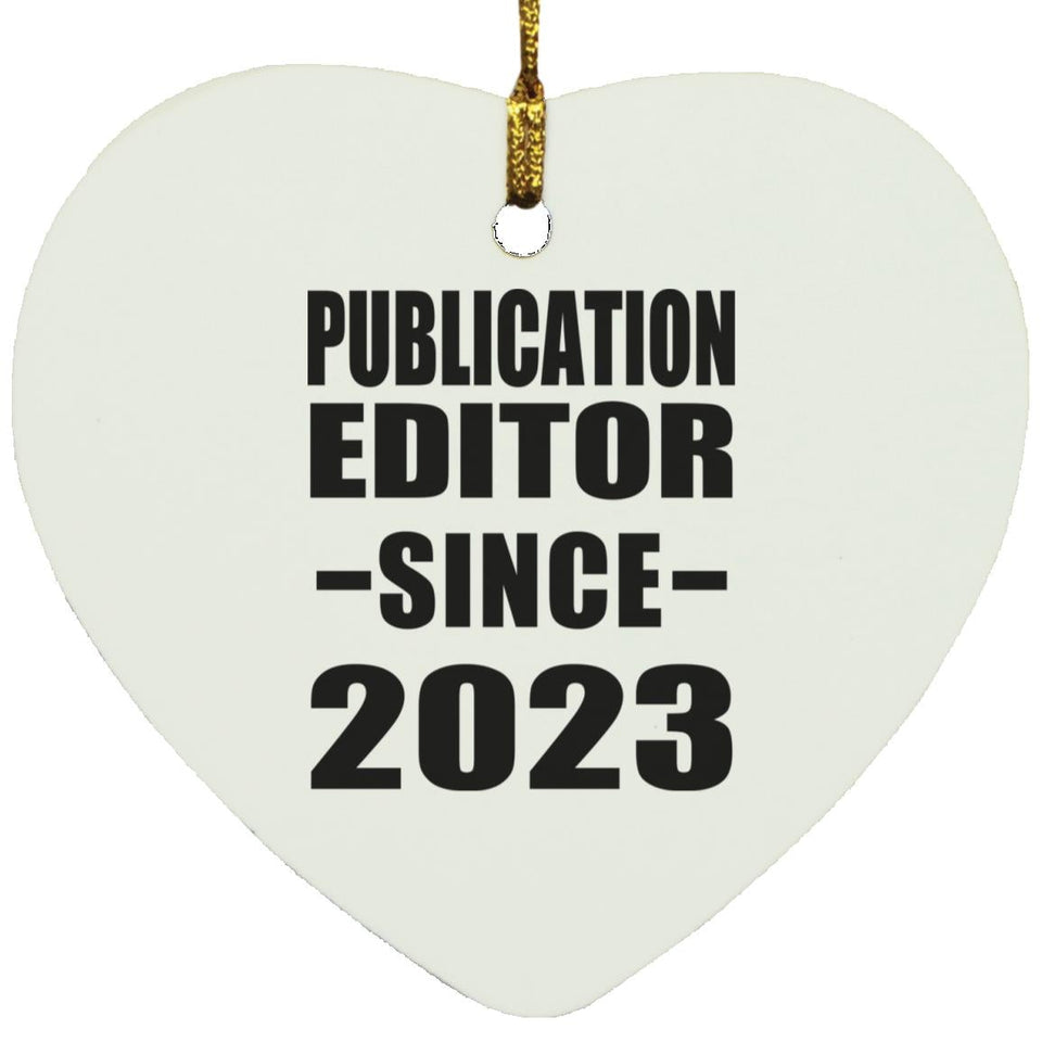 Publication Editor Since 2023 - Heart Ornament