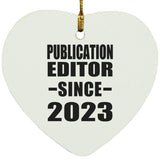 Publication Editor Since 2023 - Heart Ornament