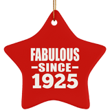 99th Birthday Fabulous Since 1925 - Star Ornament