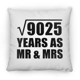 95th Anniversary Square Root of 9025 Years As Mr & Mrs - Throw Pillow