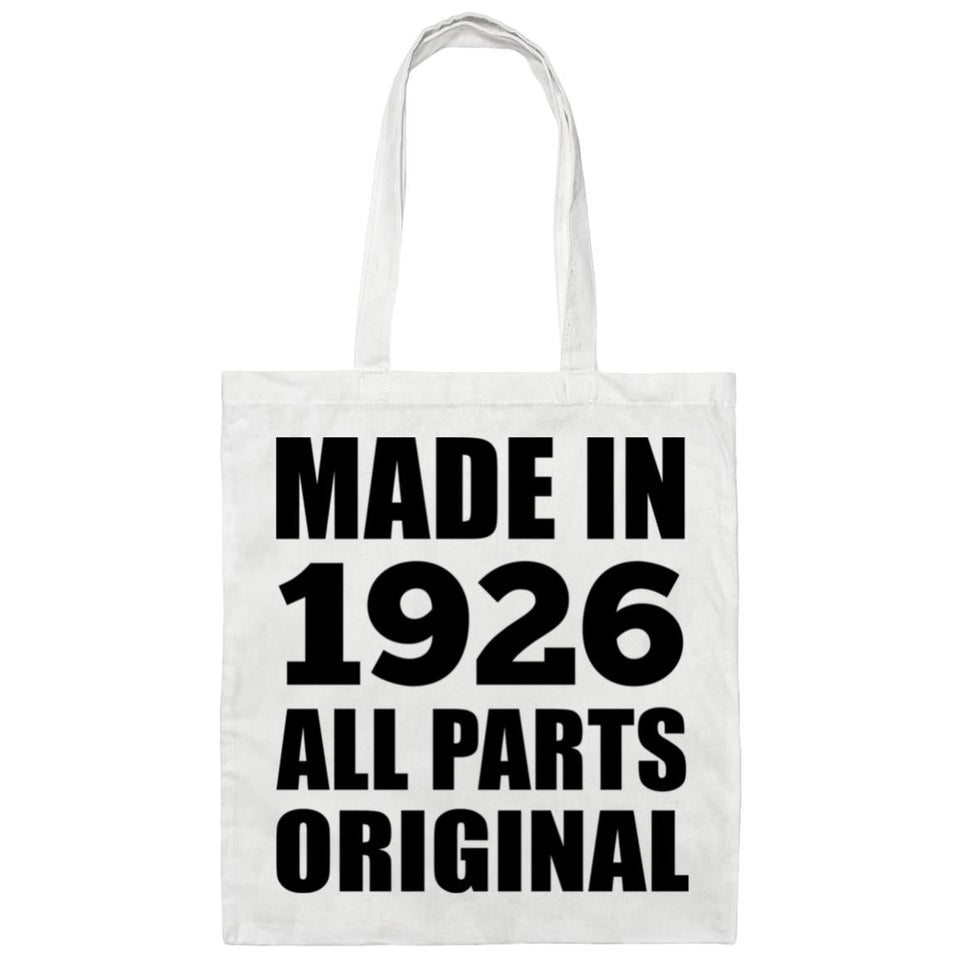 98th Birthday Made in 1926 All Parts Original - Tote Bag White