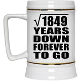 43rd Anniversary Square Root of 1849 Years Down Forever To Go - Beer Stein