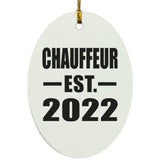 Chauffeur Established EST. 2022 - Oval Ornament