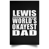 Lewis World's Okayest Dad - Poster Portrait