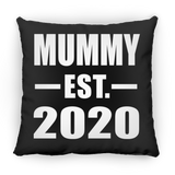 Mummy Established EST. 2020 - Throw Pillow Black