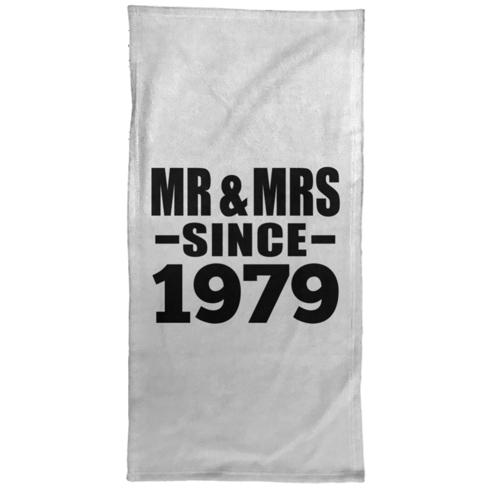 45th Anniversary Mr & Mrs Since 1979 - Hand Towel