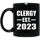 Clergy Established EST. 2023 - 11oz Coffee Mug Black