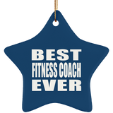 Best Fitness Coach Ever - Star Ornament