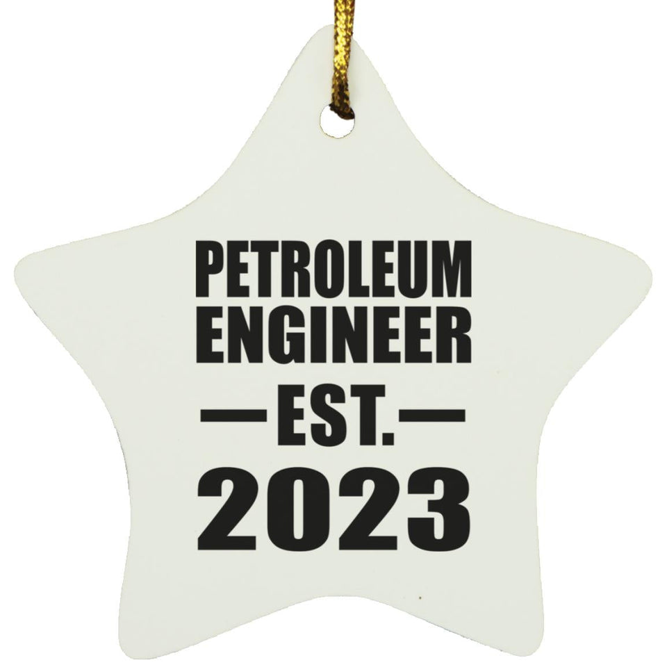 Petroleum Engineer Established EST. 2023 - Star Ornament