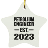 Petroleum Engineer Established EST. 2023 - Star Ornament