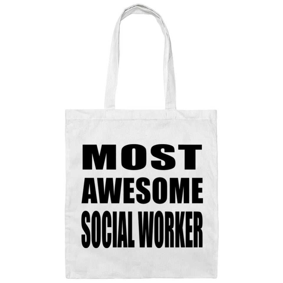 Most Awesome Social Worker - Tote Bag White