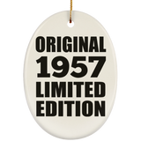 67th Birthday Original 1957 Limited Edition - Oval Ornament