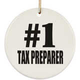 Number One #1 Tax Preparer - Circle Ornament