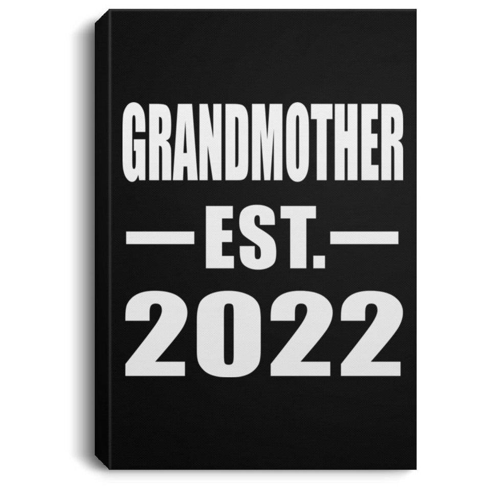 Grandmother Established EST. 2022 - Canvas Portrait