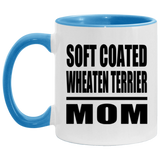 Soft Coated Wheaten Terrier Mom - 11oz Accent Mug Blue