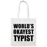World's Okayest Typist - Tote Bag White