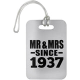 87th Anniversary Mr & Mrs Since 1937 - Luggage Bag Tag