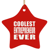 Coolest Entrepreneur Ever - Star Ornament