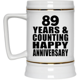Happy 89th Anniversary 89 Years & Counting - Beer Stein