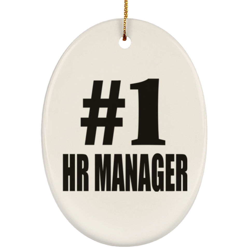 Number One #1 HR Manager - Oval Ornament