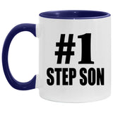 Number One #1 Step Son - 11oz Accent Mug Purple
