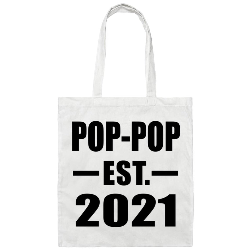 Pop-Pop Established EST. 2021 - Tote Bag White
