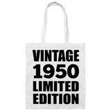 74th Birthday Vintage 1950 Limited Edition - Tote Bag White