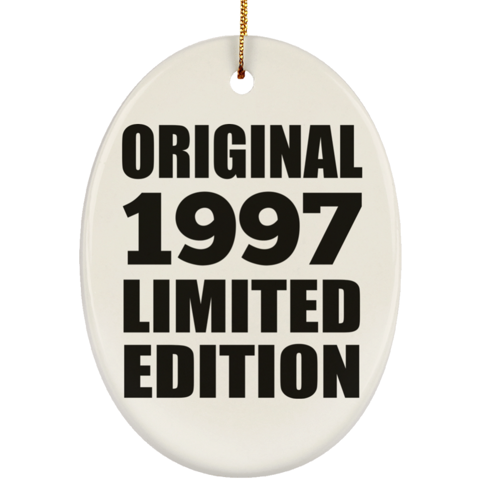 27th Birthday Original 1997 Limited Edition - Oval Ornament