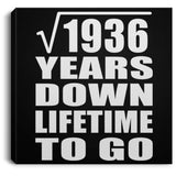 44th Anniversary Square Root of 1936 Years Lifetime To Go - Canvas Square