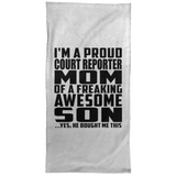 Proud Court Reporter Mom Of Awesome Son - Hand Towel