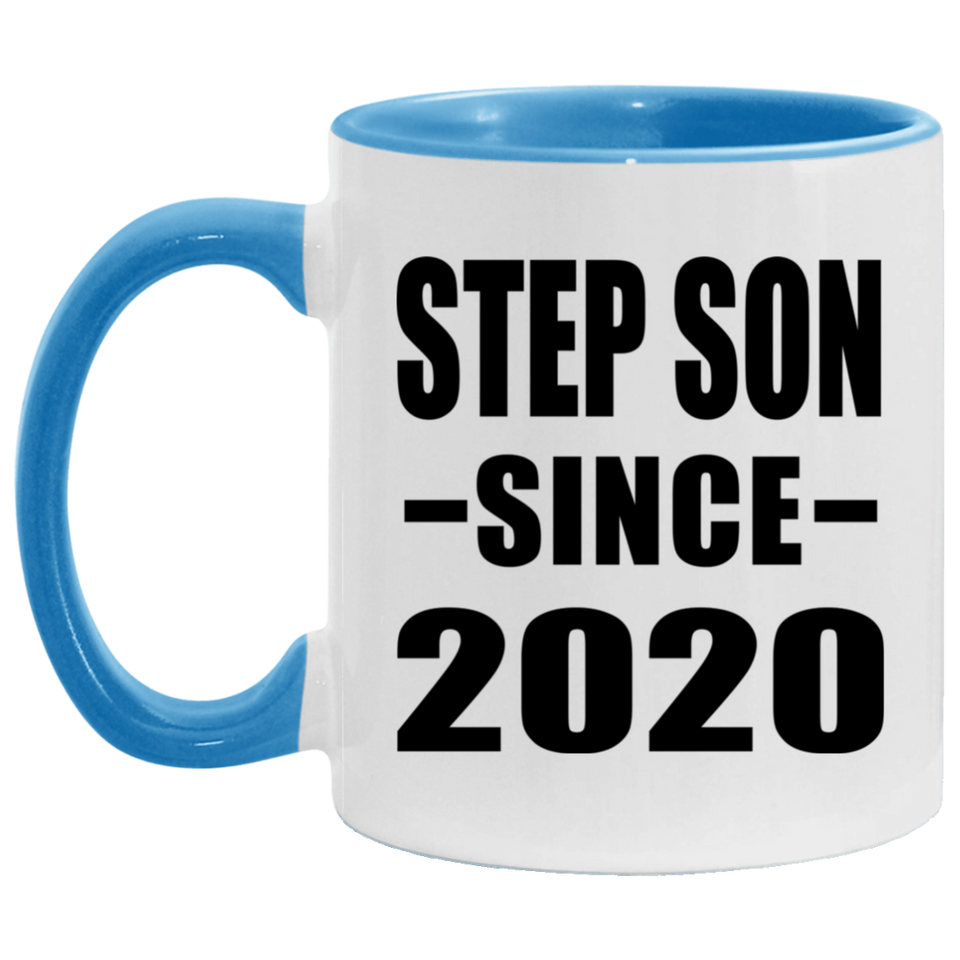 Step Son Since 2020 - 11oz Accent Mug Blue