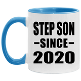 Step Son Since 2020 - 11oz Accent Mug Blue