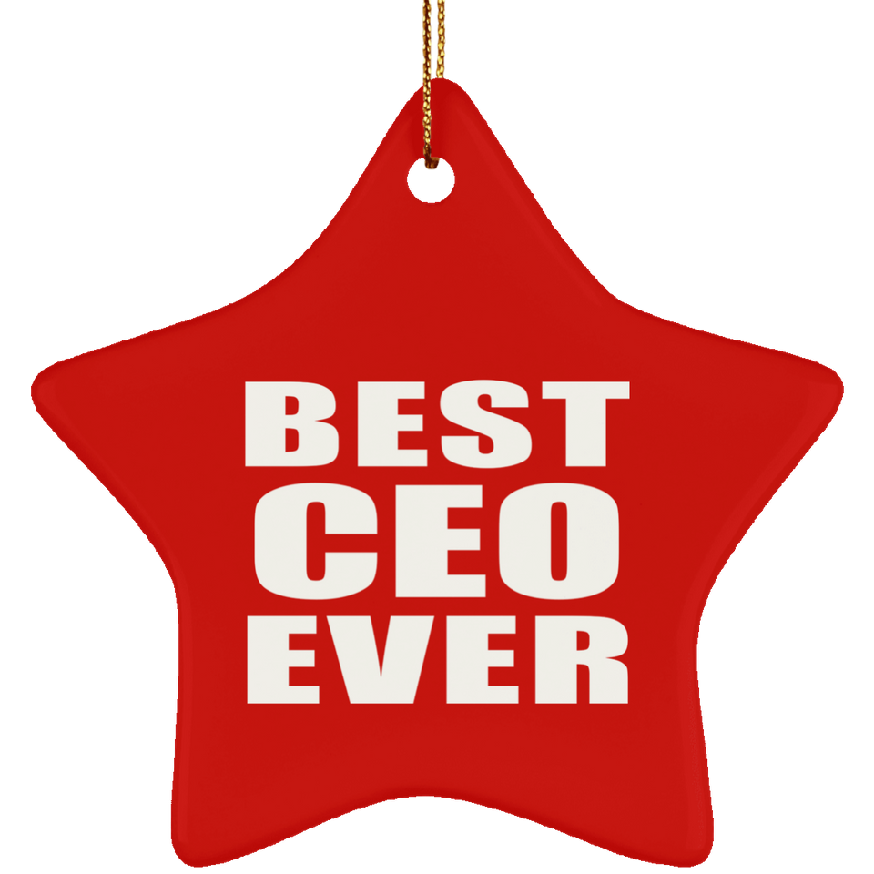 Best CEO Ever - Star Ornament