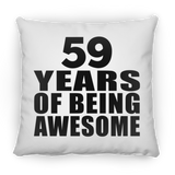 59th Birthday 59 Years Of Being Awesome - Throw Pillow