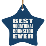 Best Vocational Counselor Ever - Star Ornament