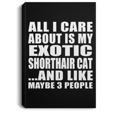 All I Care About Is My Exotic Shorthair Cat - Canvas Portrait